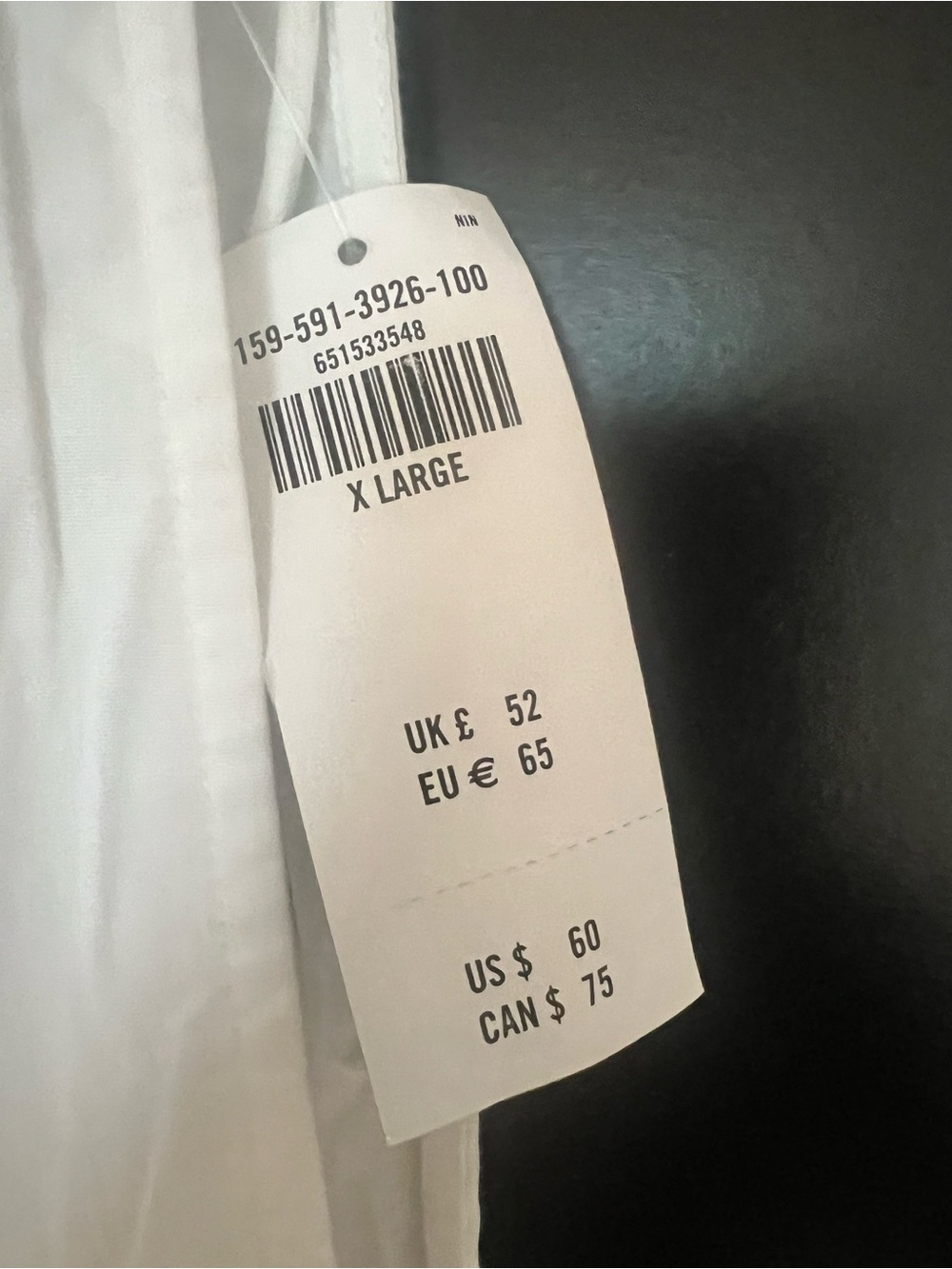 Abercrombie & Fitch Babydoll Poplin White Mini Dress XL - Picture 4 of 11